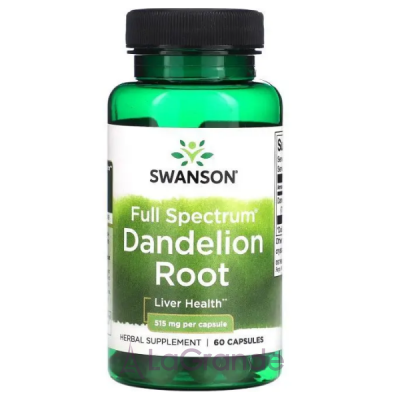 Swanson Dandelion Root 515 mg   