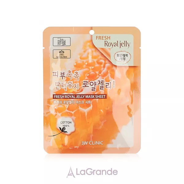 3W Clinic Fresh Royal Jelly Mask Sheet �������� ����� ��� ���� � �������� ��������