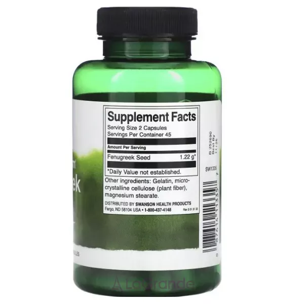 Swanson Fenugreek Seed 610 mg ������� ������� �������� ������ 610 ��