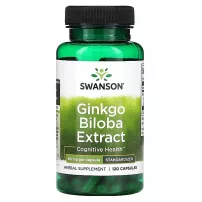 Swanson Ginkgo Biloba Extract 60 mg ������� ������� "ó���� ������" 60 �� ���������������� ��������