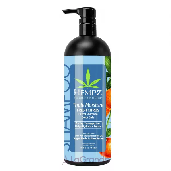 Hempz Triple Moisture Fresh Citrus Herbal Shampoo ������� 