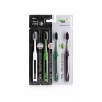 Median Bamboo Charcoal Toothbrush 4 Set ����� ������ ����� � ���������� �����