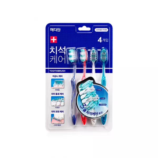 Median Tartar Care Toothbrush 4 Set ���� ������ ����� ��� ������������ ������� ������
