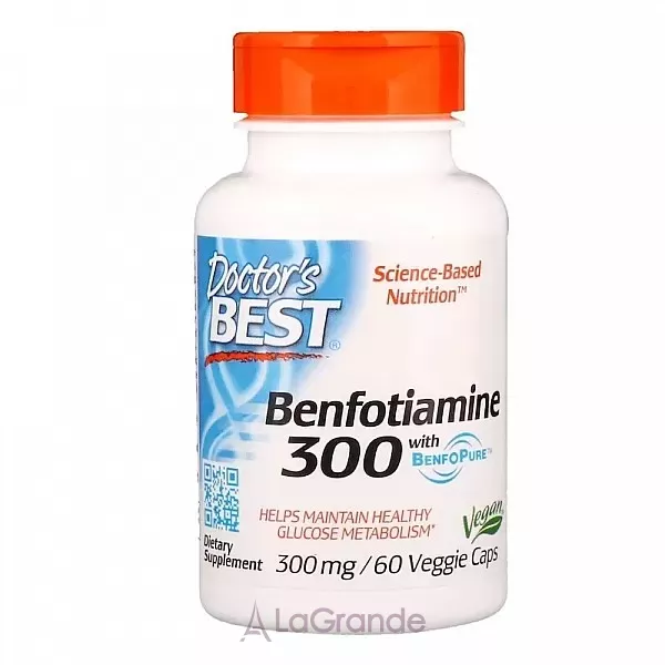 Doctor's Best Benfotiamine 300 with BenfoPure ������� ��� �������� ���������� ������ ���������� ������� 