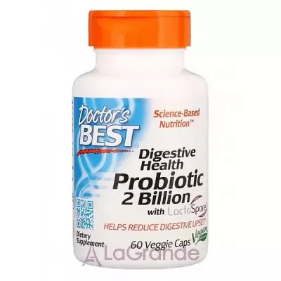 Doctor's Best Digestive Health Probiotic 2 Billion with LactoSpore     , 2  