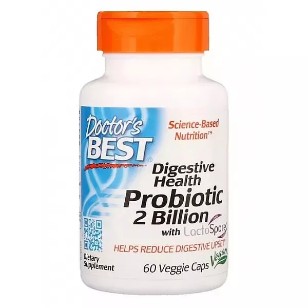 Doctor's Best Digestive Health Probiotic 2 Billion with LactoSpore ��������� ��� ��������� ��������� ���������, 2 ���� ���