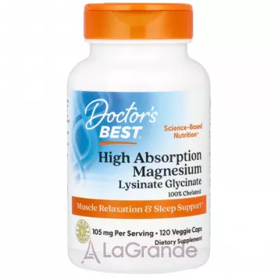 Doctor's Best High Absorption Magnesium 105 mg ĳ  