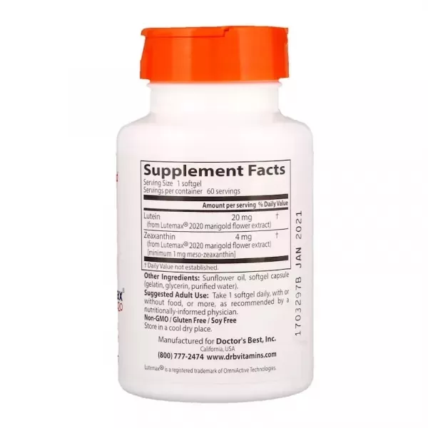 Doctor's Best Lutein with Lutemax 2020 �������� ��� ������ 