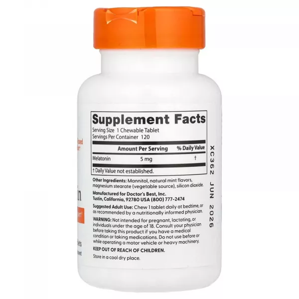 Doctor's Best Melatonin 5 mg ����������� ������� ��� ��������� ��� 