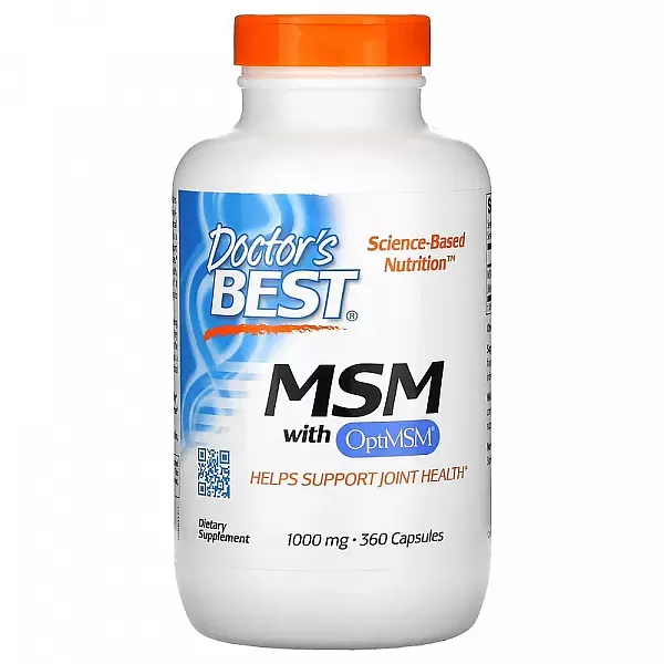 Doctor's Best MSM with OptiMSM 1000 mg ����������� ������� ��� �������������� ��������������, �������� � ������� ������ 
