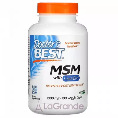 Doctor's Best MSM with OptiMSM 1000 mg     ,     