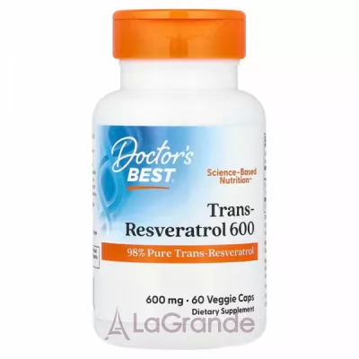Doctor's Best Trans-Resveratrol 600 mg  