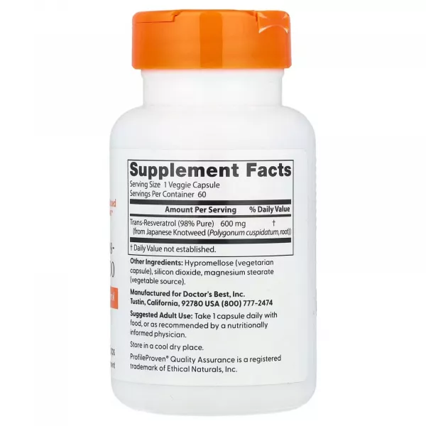 Doctor's Best Trans-Resveratrol 600 mg ������������ 
