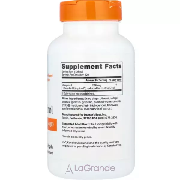 Doctor's Best Ubiquinol 200 mg ĳ������ ������� 