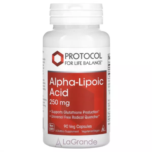 Protocol for Life Balance Alpha Lipoic Acid 250mg ������� ������� �����-�������� �������  250 �� � �������������� ��������