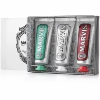Marvis Toothpaste Flavor Collection Gift Set (Whitening Mint, Classic Strong Mint, Cinnamon Mint) ����� ������ ���� "������������� �� ������" (������������ ����, ������������ ������� ����, �������� ����)