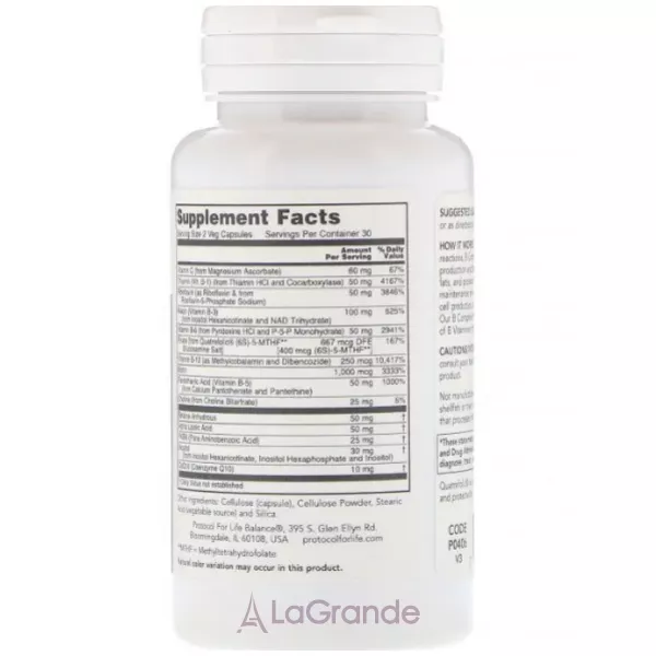 Protocol for Life Balance B Complex Neuro Factors �������� ��������� ������ � � ��������