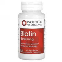 Protocol for Life Balance Biotin  5000mcg ������� ������� ��� �������� ���� ����� � ���� "������" 5000 ��� � ���������� ��������