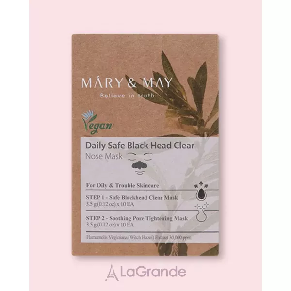 Mary & May Daily Safe Black Head Clear Nose Pack Set ��������������� ��������� ������� ��� ���� ��� ������ �� ������ �����