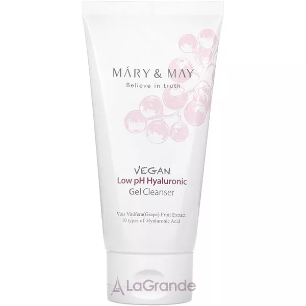 Mary & May Vegan Low pH Hyaluronic Gel Cleanser ��������� ������������ ��������� ���� � ������ pH ��� ����