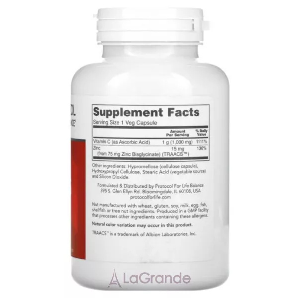 Protocol for Life Balance C-1000 + Zinc-15 ������� ������� ��� ��������� �������� ������� 