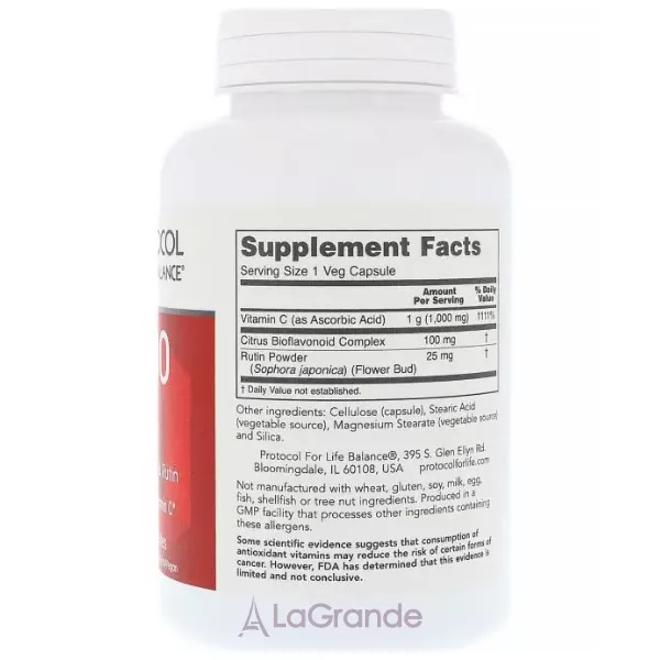 Protocol for Life Balance C-1000 Caps with Bioflavonoids & Rutin ������� C-1000 � ��������������� � ������� � �������������� ��������