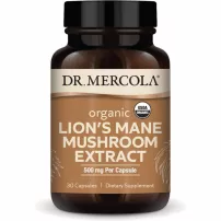 Dr. Mercola Organic Lion's Mane Mushroom Extract 500 mg ĳ������ ������� "�������� �������", 500 ��