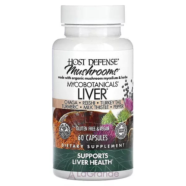 Fungi Perfecti Host Defense MycoBotanicals Liver ����������� ������� ��� ��������� �������� ������ 