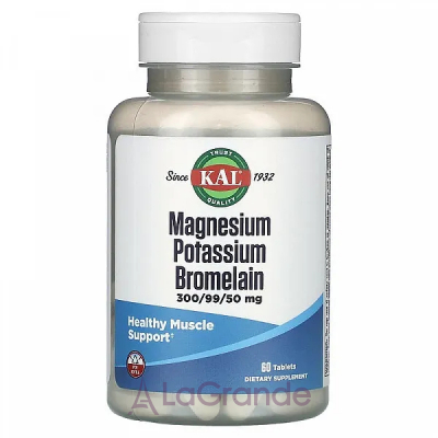 KAL Magnesium Potassium Bromelain 300/99/50 mg   