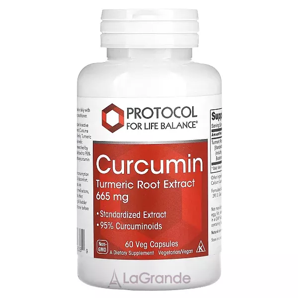 Protocol for Life Balance Curcumin Turmeric Root Extract 665 mg ������� ������� ��� �������� �������� ������������ ��������� 