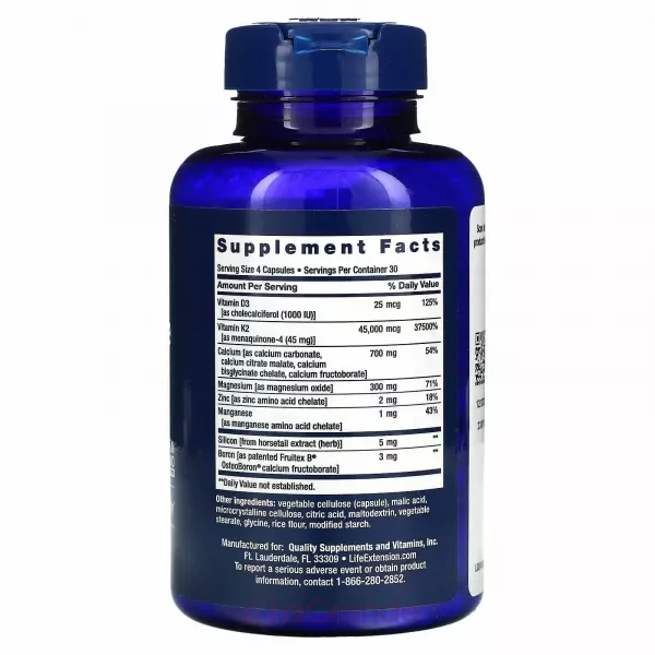 Life Extension Bone Restore Elite with Super Potent K2 ĳ������ ������� ��� ���������� ����� �� ������������� �2