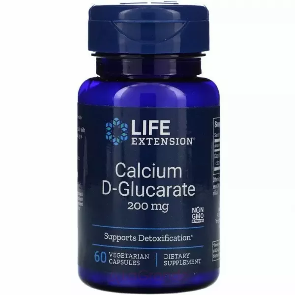 Life Extension Calcium D-Glucarate 200 mg ĳ������ ������� 