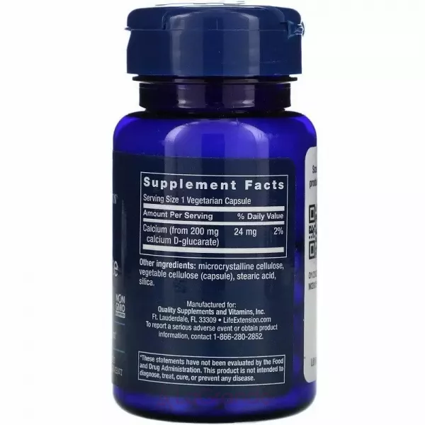 Life Extension Calcium D-Glucarate 200 mg ĳ������ ������� 