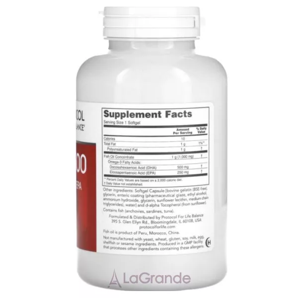 Protocol for Life Balance DHA- 500 ������� ������� ��� �������� ������'� ����� 