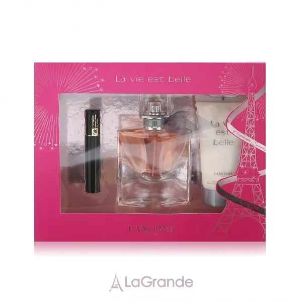 Lancome La Vie Est Belle ���� (����������� ���� 30 �� + ������� ��� ��� 50 �� + ��� ��� �� mascara hypnose 2 ��)
