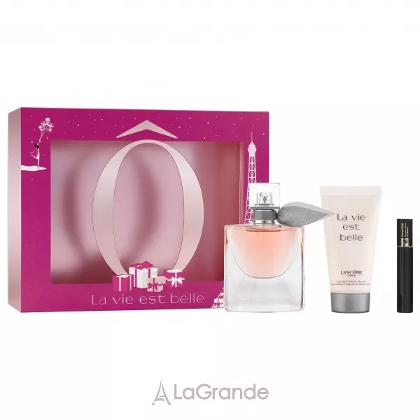 Lancome La Vie Est Belle ���� (����������� ���� 30 �� + ������� ��� ��� 50 �� + ��� ��� �� mascara hypnose 2 ��)