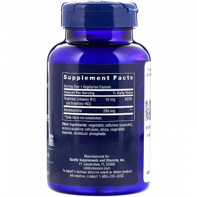 Life Extension Mega Benfotiamine 250 mg ĳ  