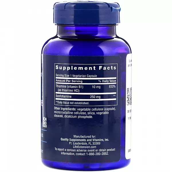 Life Extension Mega Benfotiamine 250 mg ĳ������ ������� 