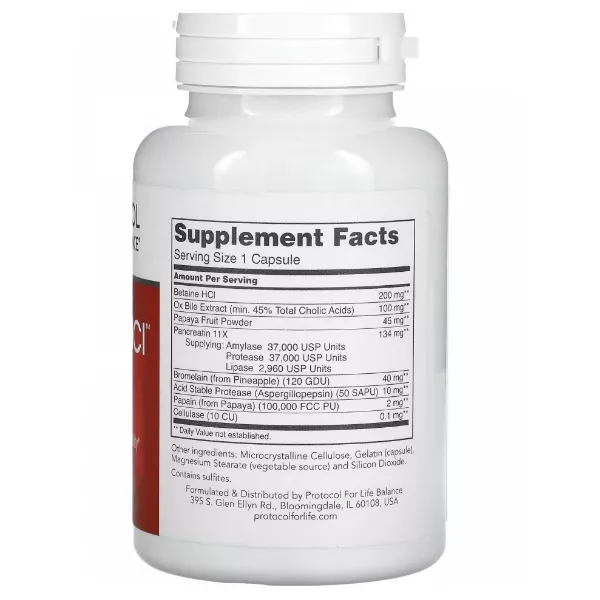 Protocol for Life Balance Enzymes-HCl ������� ������� ��� ����������� 