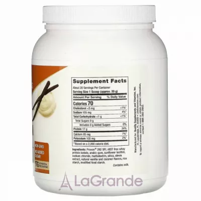 Life Extension Whey Protein Isolate Vanilla Flavor   ,   