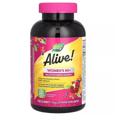 Nature's Way Alive! Women's 50+ Gummy Multivitamin Gummy     50+,   