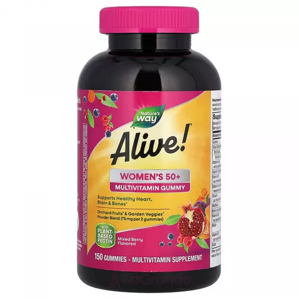 Nature's Way Alive! Women's 50+ Gummy Multivitamin Gummy �������� ������������ ��� ���� 50+, � ������ ������
