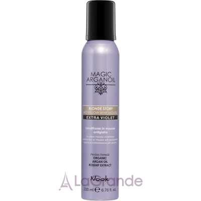 Nook Magic Arganoil Blonde Story No Yellow Whip Mousse Extra Violet -    