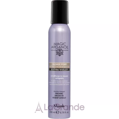 Nook Magic Arganoil Blonde Story No Yellow Whip Mousse Extra Violet -    