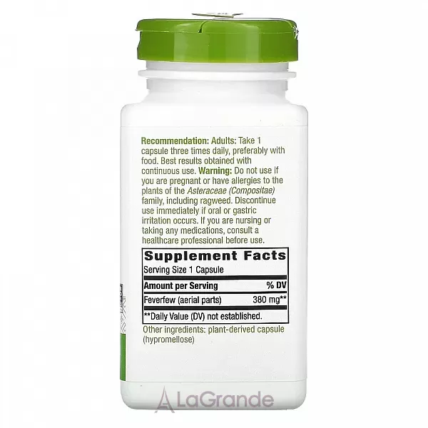 Nature's Way Feverfew Herb ĳ������ ������� 
