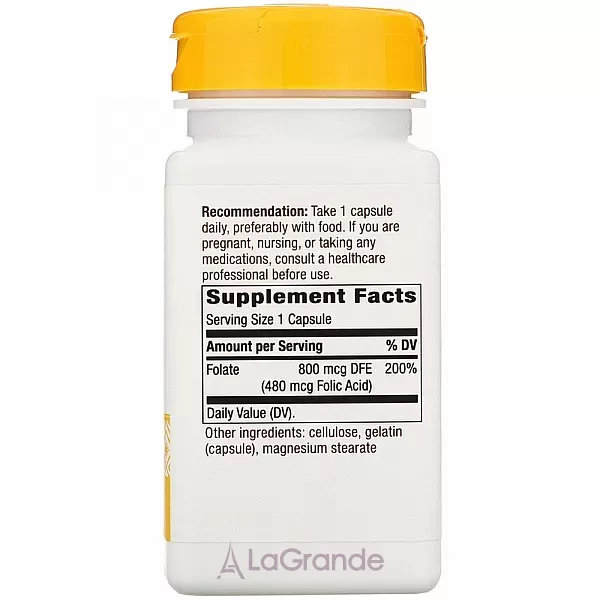 Nature's Way Folate 800 mcg ����������� ������� 