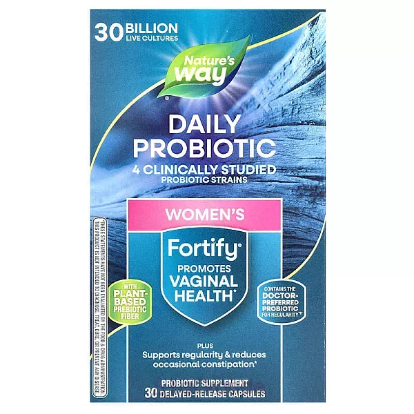 Nature's Way Fortify Women's Probiotic + Prebiotics Everyday Care ���������� ��������� � ����������� ��� ������, 30 ���� ���