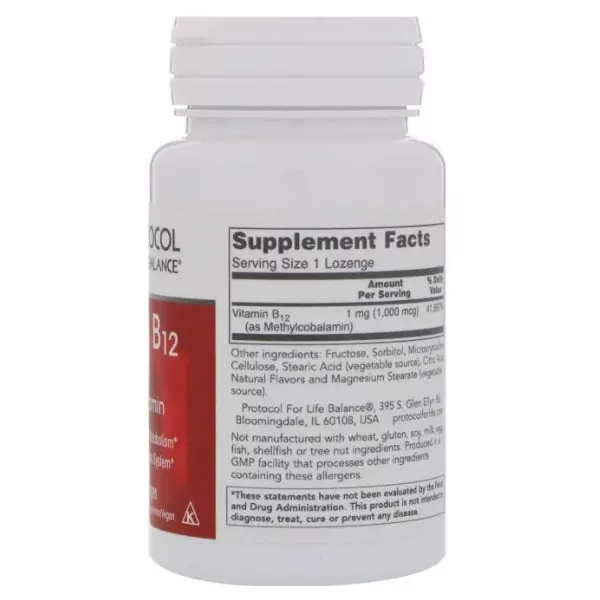 Protocol for Life Balance Methyl B12 1,000 mcg ������� ������� ��� ����������� ������� ������� 