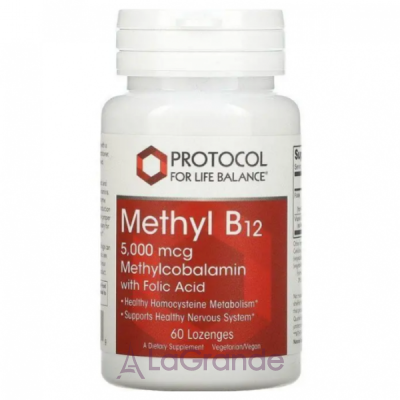 Protocol for Life Balance Methyl B12 5,000 mcg       