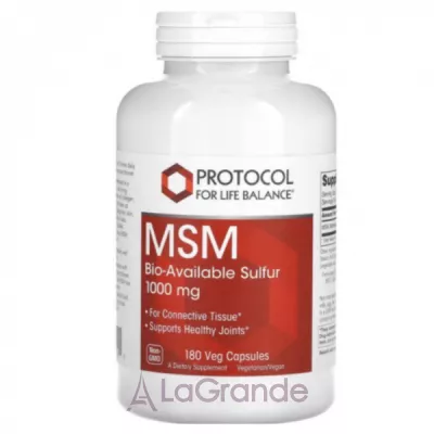 Protocol for Life Balance MSM 1000 mg       